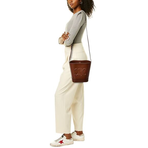CELINE Small Leather Bucket Bag - Picture 4 of 4